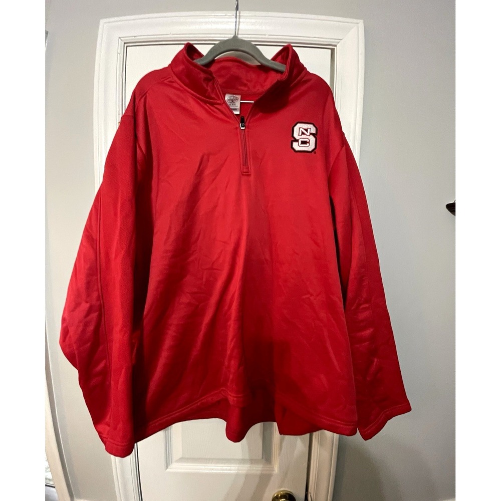 Rivalry Threads NC State Wolfpack Red 1/4 Zip Jacket Pullover Men's 2XL